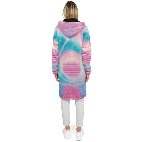 Grid Tide Zip Cloak