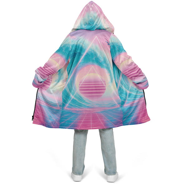 Grid Tide Zip Cloak