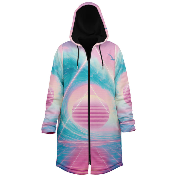 Grid Tide Zip Cloak
