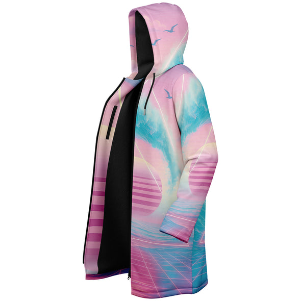 Grid Tide Zip Cloak