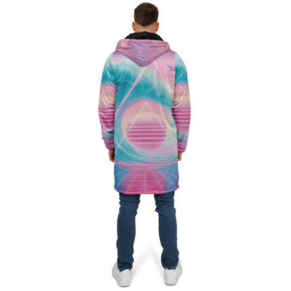 Grid Tide Zip Cloak