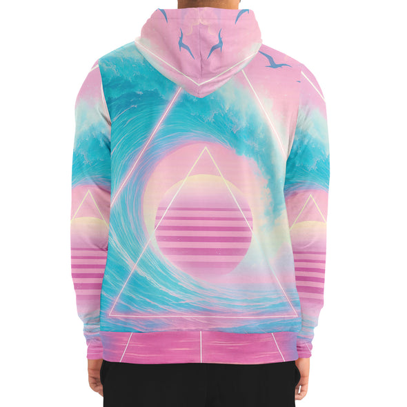 Grid Tide Zip Hoodie