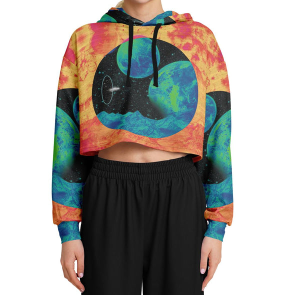 Juncture Cropped Hoodie - Vaporwave Clothing - Aesthetic Clothing
