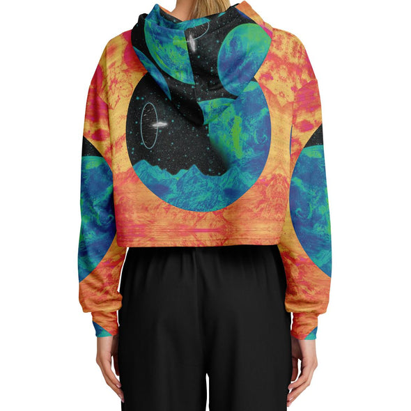 Juncture Cropped Hoodie - Vaporwave Clothing - Aesthetic Clothing