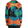 Juncture Long Sleeve Polo - Vaporwave Clothing - Aesthetic Clothing