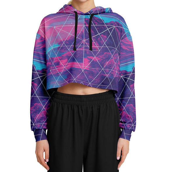 Liminal Cropped Hoodie - Vaporwave Clothing - Aesthetic Clothing