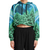 Minty Wonderland Cropped Hoodie - Vaporwave Clothing - Aesthetic Clothing