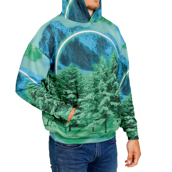 Minty Wonderland Heavy Hoodie - Vaporwave Clothing - Aesthetic Clothing