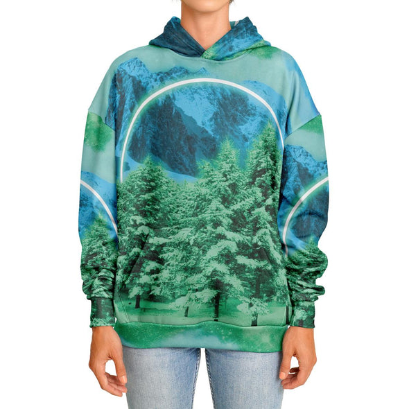 Minty Wonderland Heavy Hoodie - Vaporwave Clothing - Aesthetic Clothing