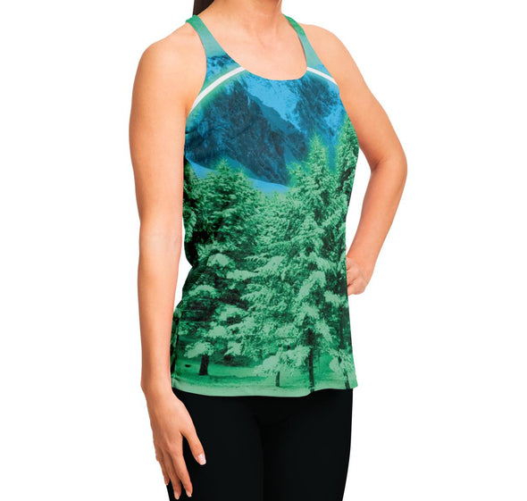 Minty Wonderlands Racerback Tank Top - Vaporwave Clothing - Aesthetic Clothing