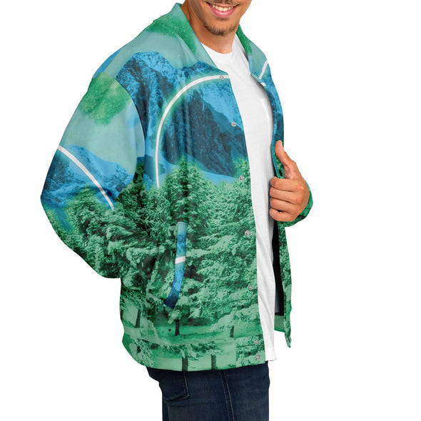 Minty Wonderland Varsity Jacket - Vaporwave Clothing - Aesthetic Clothing