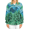 Minty Wonderland Varsity Jacket - Vaporwave Clothing - Aesthetic Clothing