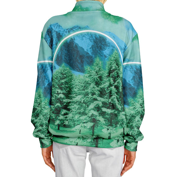 Minty Wonderland Varsity Jacket - Vaporwave Clothing - Aesthetic Clothing