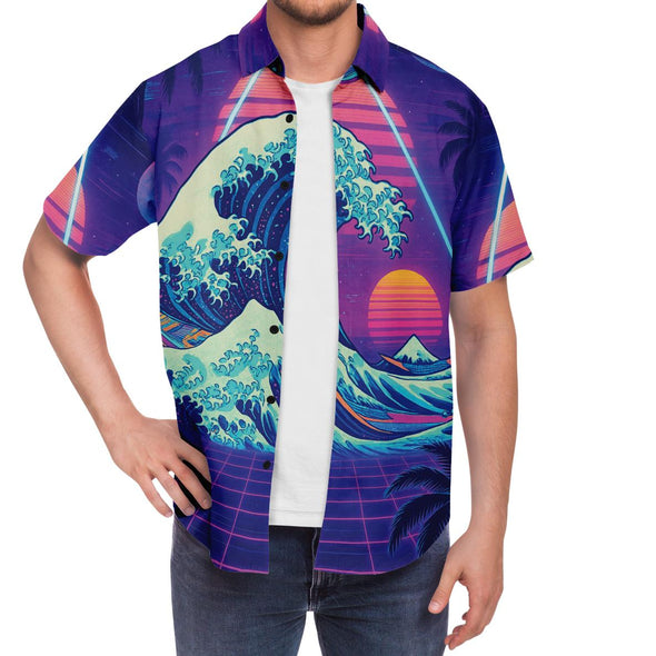 Neonami Button Down Shirt - Vaporwave Clothing - Aesthetic Clothing