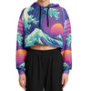 Neonami Cropped Hoodie - Vaporwave Clothing - Aesthetic Clothing