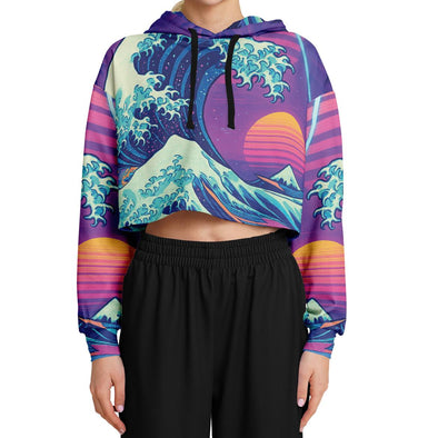 Neonami Cropped Hoodie - Vaporwave Clothing - Aesthetic Clothing