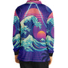 Neonami Long Sleeve Polo - Vaporwave Clothing - Aesthetic Clothing