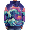 Neonami Sherpa Hoodie - Vaporwave Clothing - Aesthetic Clothing