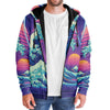 Neonami Sherpa Hoodie - Vaporwave Clothing - Aesthetic Clothing