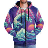 Neonami Sherpa Hoodie - Vaporwave Clothing - Aesthetic Clothing