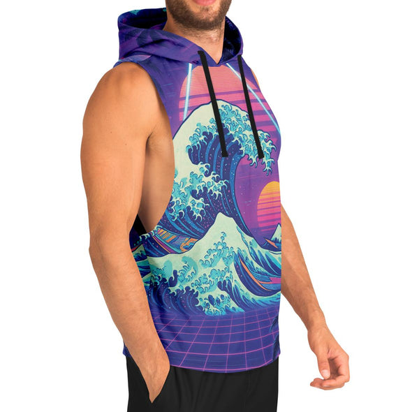 Neonami Tank Hoodie - Vaporwave Clothing - Aesthetic Clothing