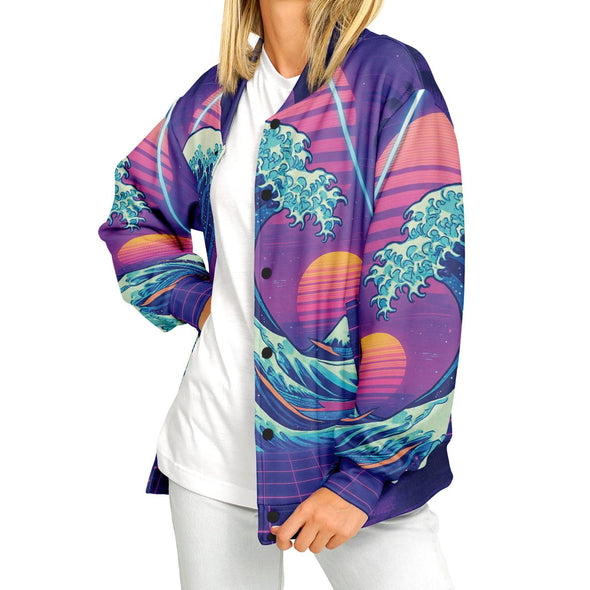Neonami Varsity Jacket - Vaporwave Clothing - Aesthetic Clothing