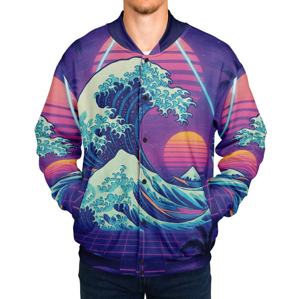 Neonami Varsity Jacket - Vaporwave Clothing - Aesthetic Clothing