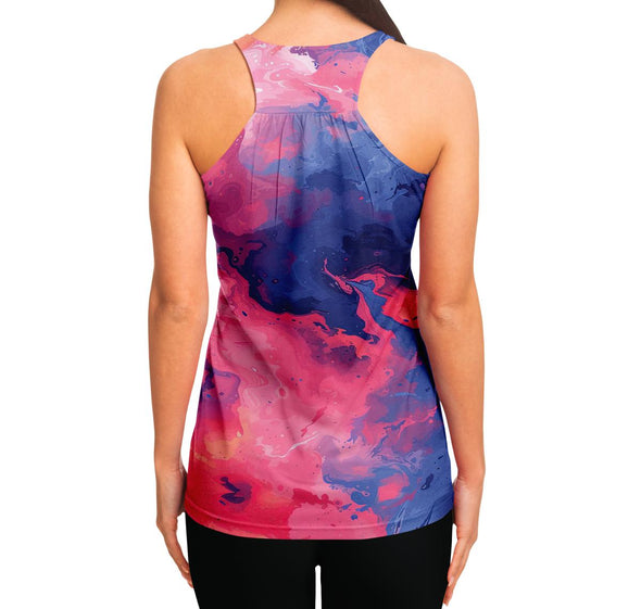 Quantum Tides Racerback Tank Top - Vaporwave Clothing - Aesthetic Clothing