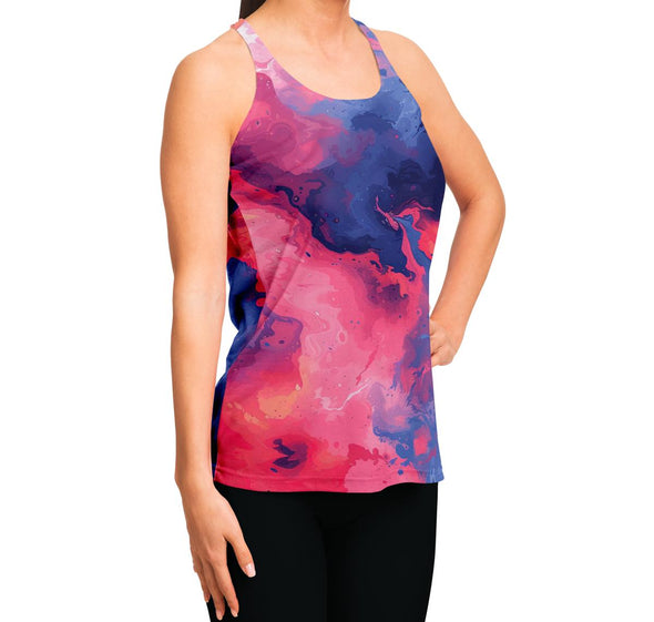 Quantum Tides Racerback Tank Top - Vaporwave Clothing - Aesthetic Clothing