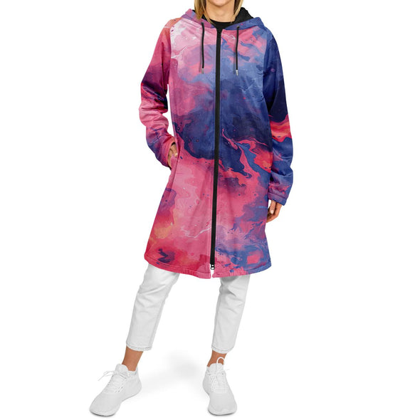 Quantum Tides Zip Cloak - Vaporwave Clothing - Aesthetic Clothing