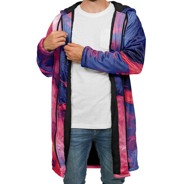 Quantum Tides Zip Cloak - Vaporwave Clothing - Aesthetic Clothing