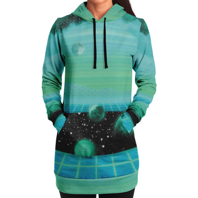 The Merge Hoodie Dress - Vaporwave Clothing - Aesthetic Clothing