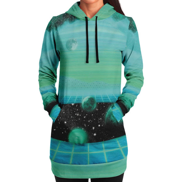 The Merge Hoodie Dress - Vaporwave Clothing - Aesthetic Clothing
