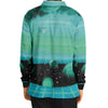 The Merge Long Sleeve Polo - Vaporwave Clothing - Aesthetic Clothing