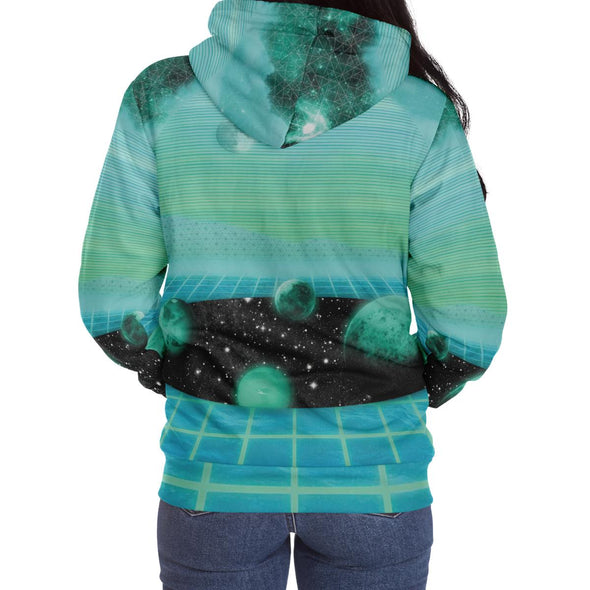 The Merge Sherpa Hoodie - Vaporwave Clothing - Aesthetic Clothing