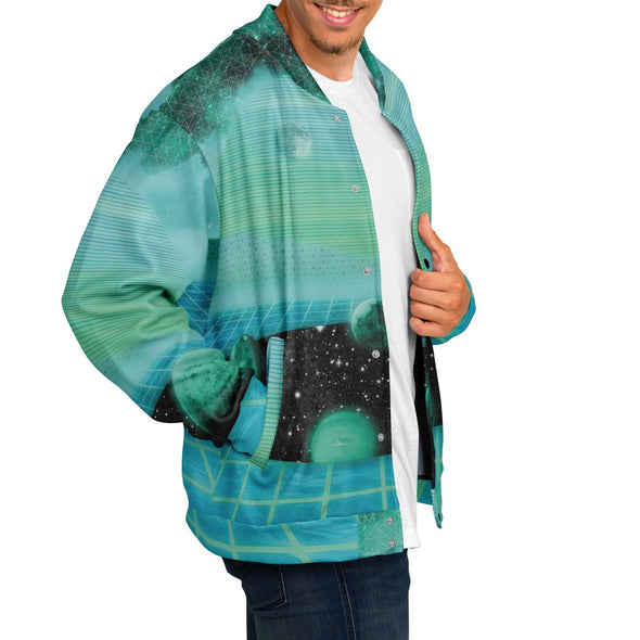 The Merge Varsity Jacket - Vaporwave Clothing - Aesthetic Clothing