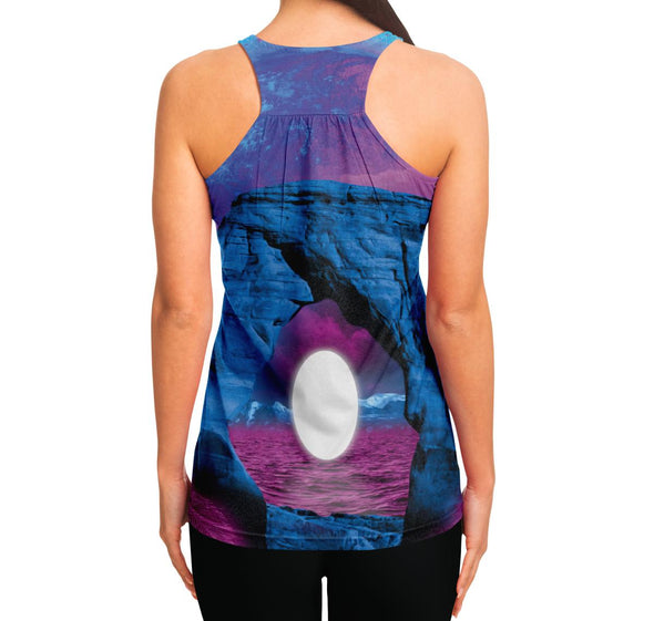 The Visitor Racerback Tank Top - Vaporwave Clothing - Aesthetic Clothing