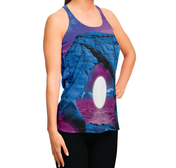 The Visitor Racerback Tank Top - Vaporwave Clothing - Aesthetic Clothing