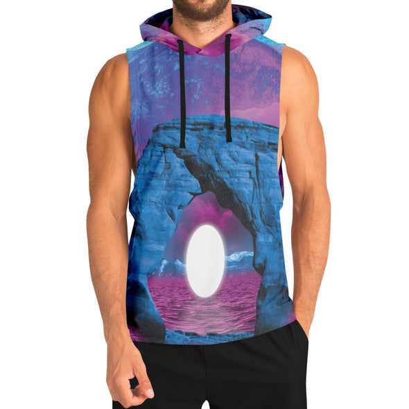 The Visitor Tank Hoodie - Vaporwave Clothing - Aesthetic Clothing