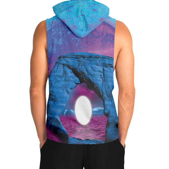 The Visitor Tank Hoodie - Vaporwave Clothing - Aesthetic Clothing