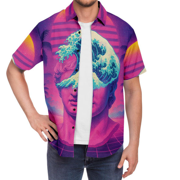 Tidalus Button Down Shirt - Vaporwave Clothing - Aesthetic Clothing