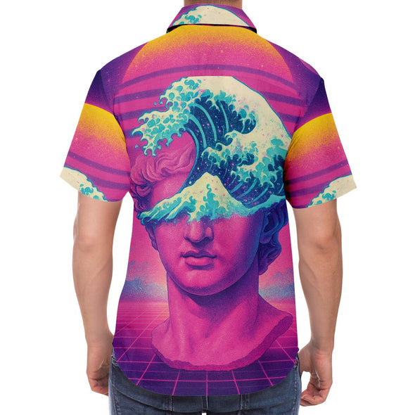 Tidalus Button Down Shirt - Vaporwave Clothing - Aesthetic Clothing