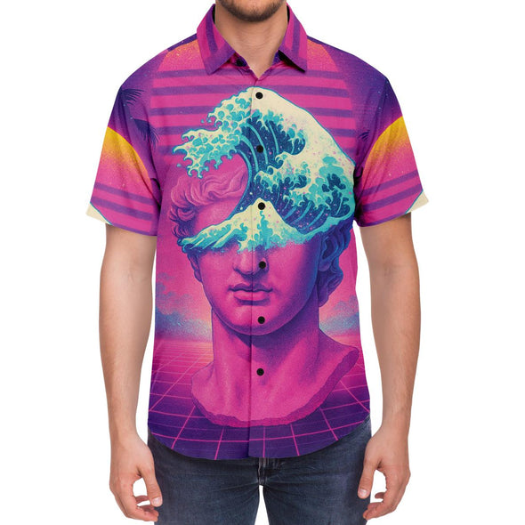 Tidalus Button Down Shirt - Vaporwave Clothing - Aesthetic Clothing