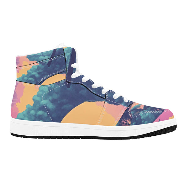 Canopy Men's High Top Sneakers - Vaporwave Clothing - Aesthetic Clothing