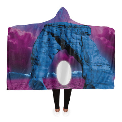 The Visitor Hooded Blanket - Vaporwave Clothing - Aesthetic Clothing