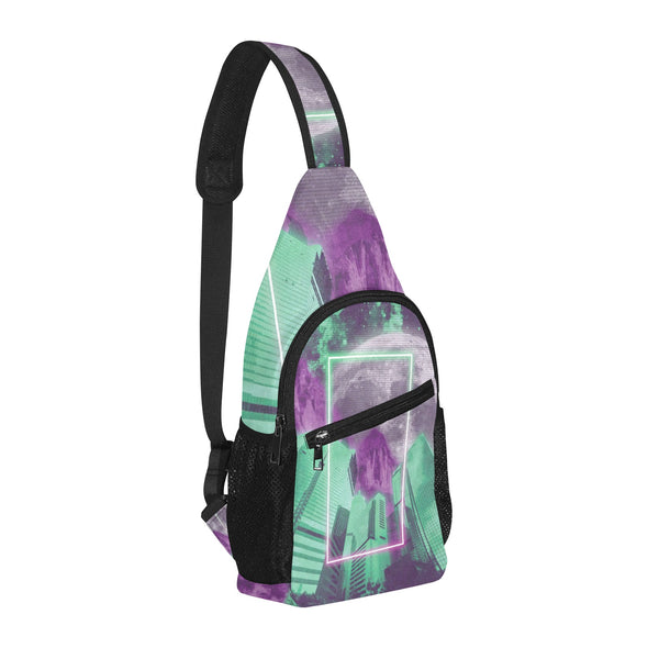 City of Radiance Sling Bag - Vaporwave Clothing - Aesthetic Clothing