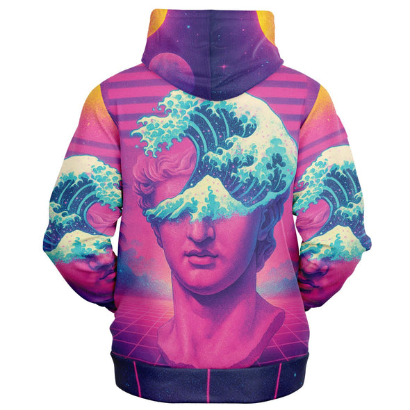 Tidalus Zip Hoodie - Vaporwave Clothing - Aesthetic Clothing