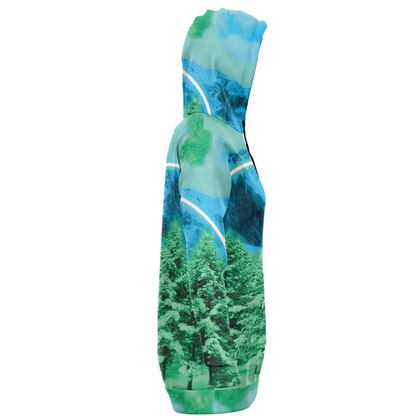 Minty Wonderland Hoodie Dress - Vaporwave Clothing - Aesthetic Clothing