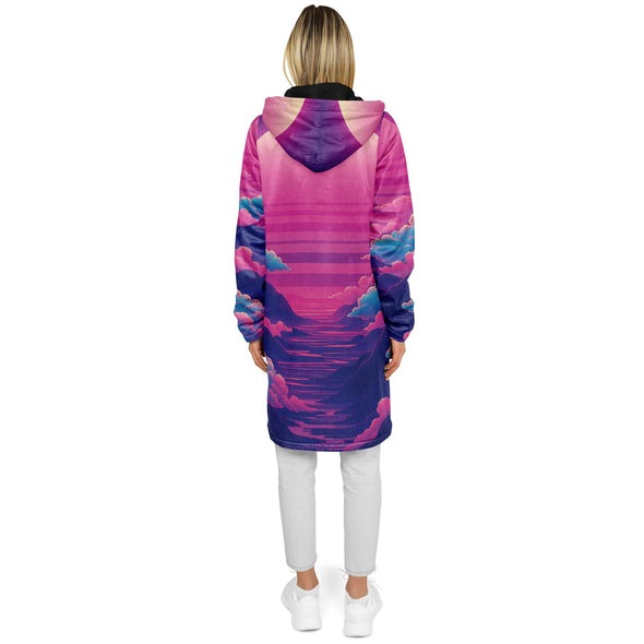 Duskwave Zip Cloak - Vaporwave Clothing - Aesthetic Clothing