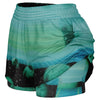The Merge Women's 2-in-1 Shorts - Vaporwave Clothing - Aesthetic Clothing